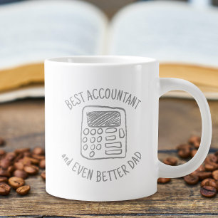 Handzeichnung des Rechner   Bester Vater Jumbo-Tasse