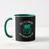 Handzeichnung des Rechner | Bester Vater Tasse (Links)