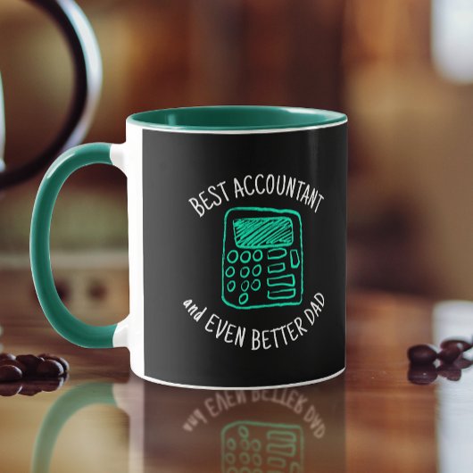 Handzeichnung des Rechner | Bester Vater Tasse