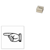 "Handzeige Verlassen" Gummi-Briefmarke Gummistempel (Stempel)