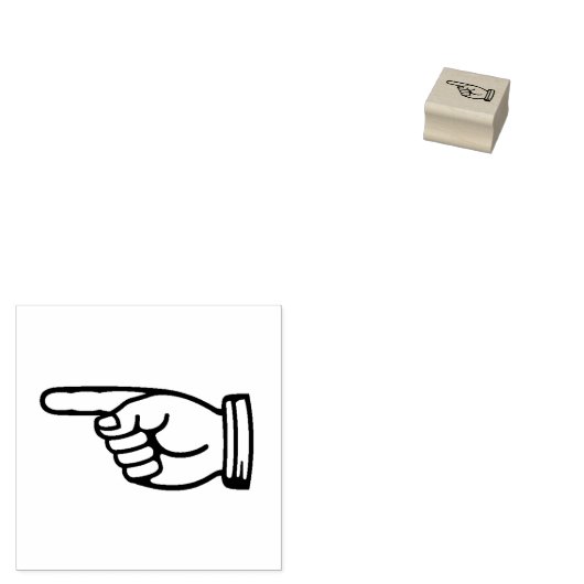 "Handzeige Verlassen" Gummi-Briefmarke Gummistempel (Stempel)