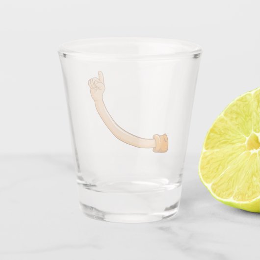 Handzeigeglas Schnapsglas (Rückseite)