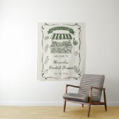 Handziehen frisch vom Brautparty des Marktes Wandteppich (Beispiel)