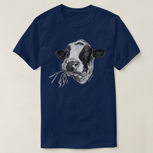 Handzog Happy Holstein Friesian Dairy Cow T-Shirt (Design vorne)
