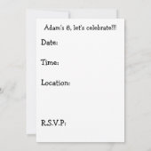 HANDzYMANS-RollerbladerEinladung Einladung (Rückseite)