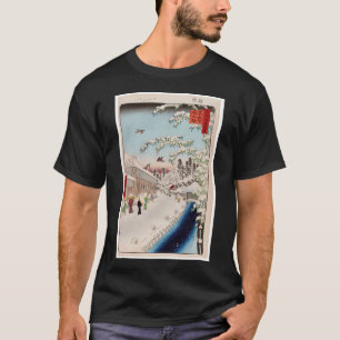 Haneda-Fähre und Benten-Schrein (Haneda no Watashi T-Shirt