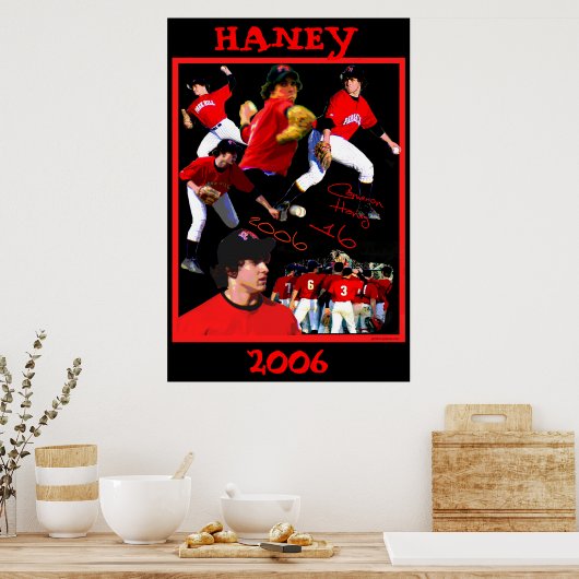 Haney Baseball Poster (Küche)