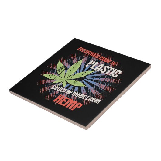 Hanf-Plastik Fliese (Seite)