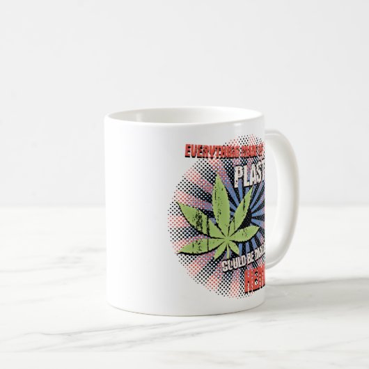 Hanf-Plastik Kaffeetasse (VorderseiteRechts)