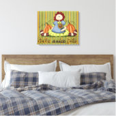 HANFall Wrapped Canvas Leinwanddruck (Insitu (Schlafzimmer))