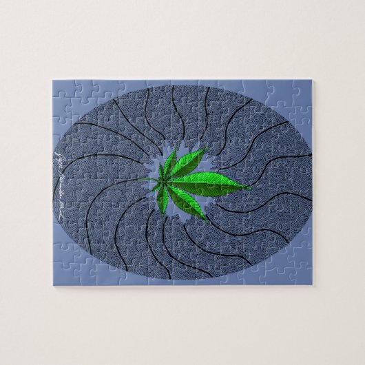 Hanfblatt 13 puzzle (Horizontal)