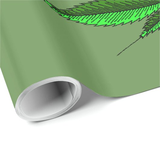 Hanfblatt 14 geschenkpapier (Rolleneckpunkt)