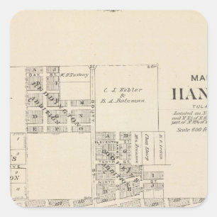 Hanford, Tulare County Quadratischer Aufkleber