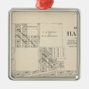 Hanford, Tulare County Silbernes Ornament