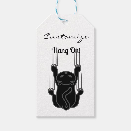 Hang auf Black Cat Thunder_Cove Geschenkanhänger (Vorderseite)