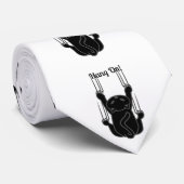 Hang auf Black Cat Thunder_Cove Krawatte (Gerollt)