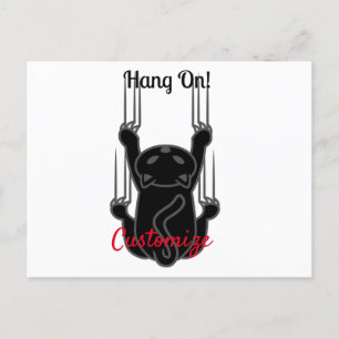 Hang auf Black Cat Thunder_Cove Postkarte