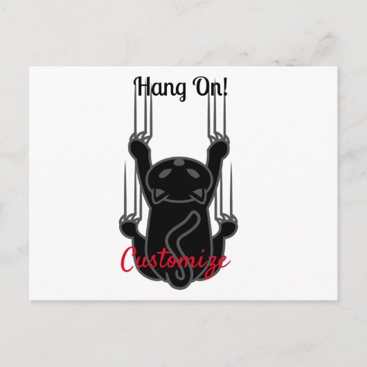 Hang auf Black Cat Thunder_Cove Postkarte (Vorderseite)