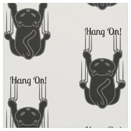 Hang auf Black Cat Thunder_Cove Stoff (Nahaufnahme)