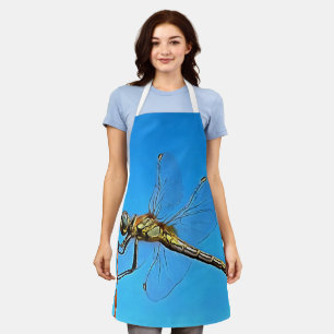 Hang auf die künstlerische Libelle gegen Cerulean  Schürze
