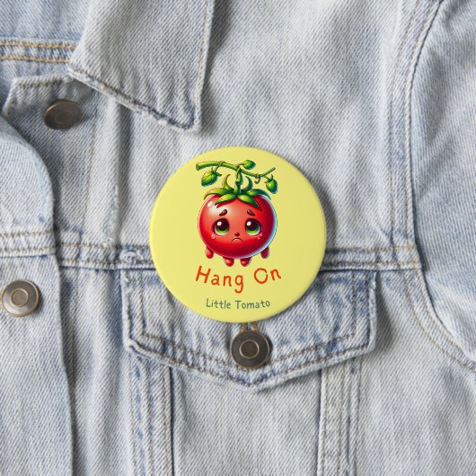 Häng auf Little Tomato T - Shirt, Tomato Lover Ges Button (Beispiel)
