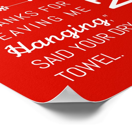 Hang | Badevorschriften Poster Art Print 8x10 (Ecke)