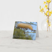 Hang da rein.. Denken Sie Karte (Gelbe Blume)