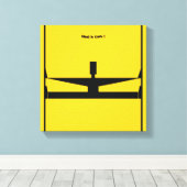 Hang da rein! von Michele Moses Leinwanddruck (Insitu (Holzboden))