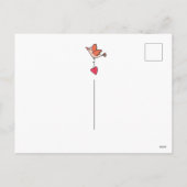 Häng dein Herz Feiertagspostkarte (Rückseite)