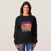 Hang Glider Silhouette Sunset Hang Gliding Passion Sweatshirt (Vorne ganz)