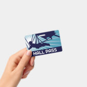 Hang Glider Teacher Hall Pass Ausweis (Handheld)
