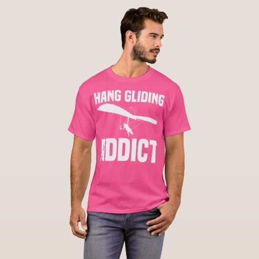 Hang Gliding Addict Hang Glider Hang Gliding T-Shirt (Vorne ganz)