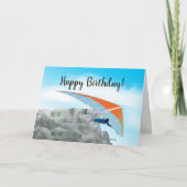 Hang Gliding Birthday Card Karte (Vorderseite)