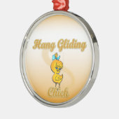 Hang Gliding Chick Silbernes Ornament (Links)