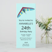 Hang Gliding Einladung (Stehend Vorderseite)