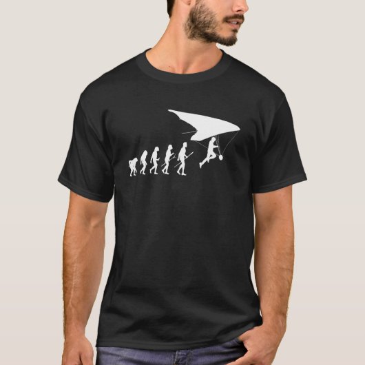 Hang Gliding Evolution für Hang Glider T-Shirt (Vorderseite)