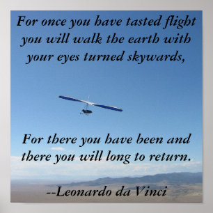 Hang Gliding Flight Poster