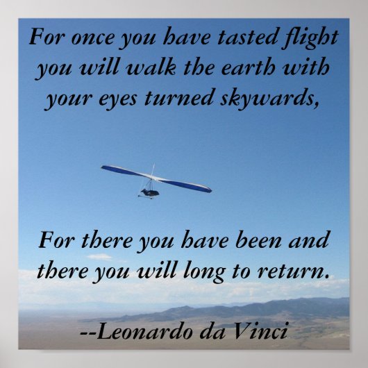 Hang Gliding Flight Poster (Vorne)