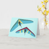 Hang Gliding Karte (Gelbe Blume)