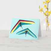 Hang Gliding Karte (Gelbe Blume)