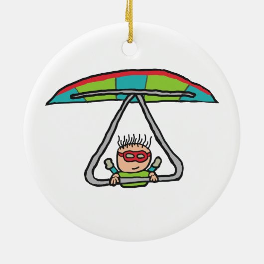 Hang Gliding Keramik Ornament (Hinten)