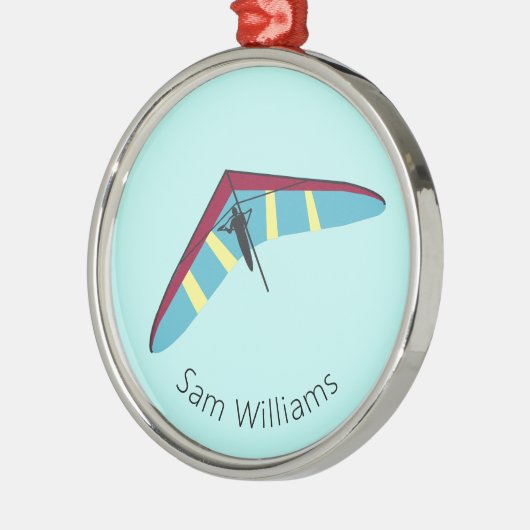 Hang Gliding Ornament Aus Metall (Links)