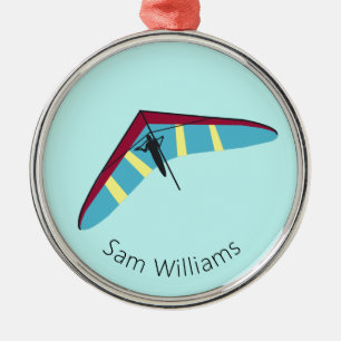 Hang Gliding Ornament Aus Metall