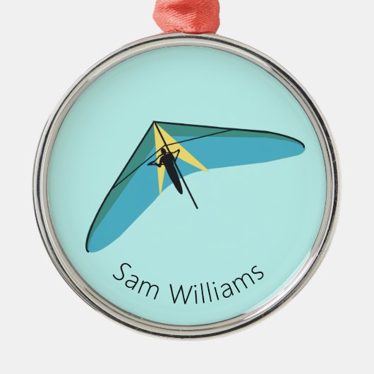 Hang Gliding Ornament Aus Metall (Vorne)