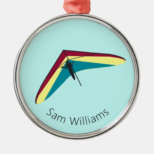 Hang Gliding Ornament Aus Metall (Vorne)