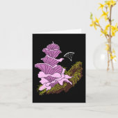 Hang Gliding Pink Pagoda Mushroom Karte (Gelbe Blume)