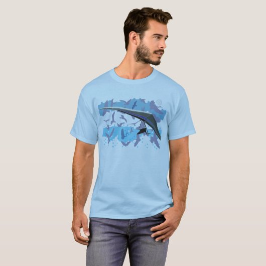 HANG GLIDING pontocentral Birds T-Shirt (Vorne ganz)