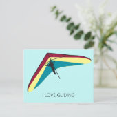 Hang Gliding Postkarte (Stehend Vorderseite)