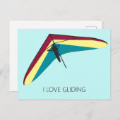 Hang Gliding Postkarte (Vorne/Hinten)