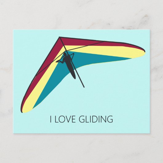 Hang Gliding Postkarte (Vorderseite)